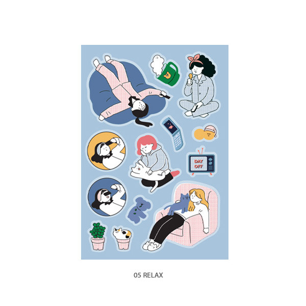 05 Relax - ICONIC Haru removable craft decoration sticker