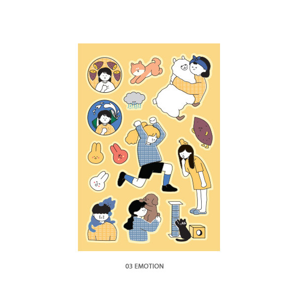 03 Emotion - ICONIC Haru removable craft decoration sticker