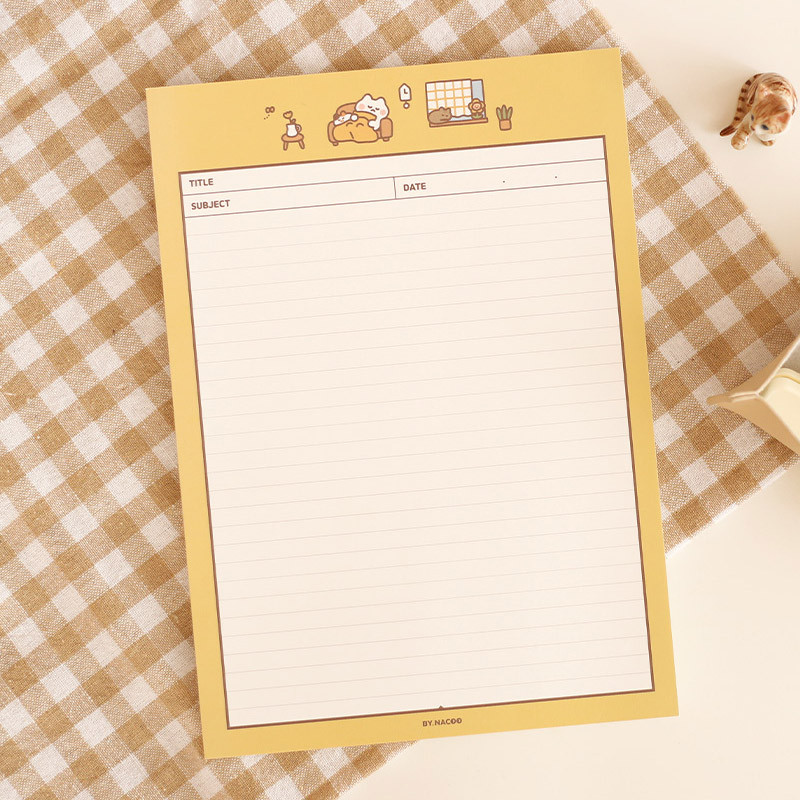 Nap - Nacoo Annyang B5 Grid And Lined Memo Notepad