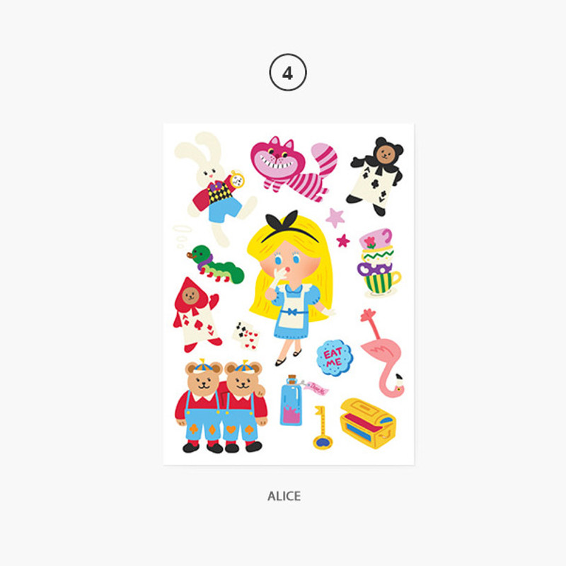 04 Alice - Project fairy tale my juicy bear removable sticker
