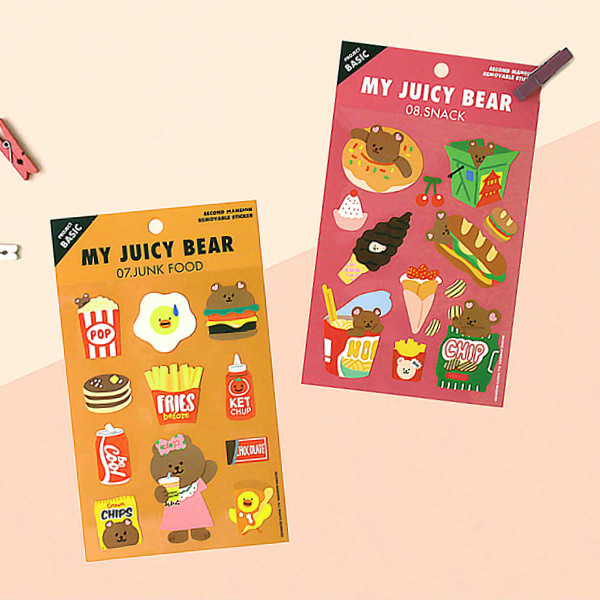 Usage example - Project basic my juicy bear removable sticker