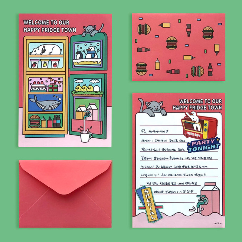 Usage example - Ardium Color point mini letter envelope set Usage example - Ardium Color point mini letter envelope set