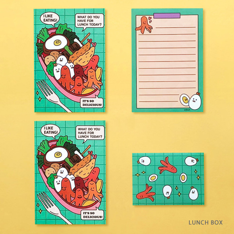 Lunch Box - Ardium Color point mini letter envelope set  Lunch Box - Ardium Color point mini letter envelope set