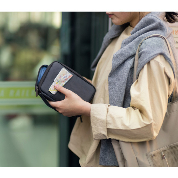 Charcoal gray - Byfulldesign Travelus handy pocket travel organizer bag ver5