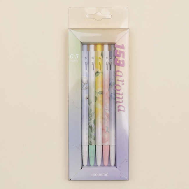 MONAMI 153 Aroma knock retractable ballpoint pen set