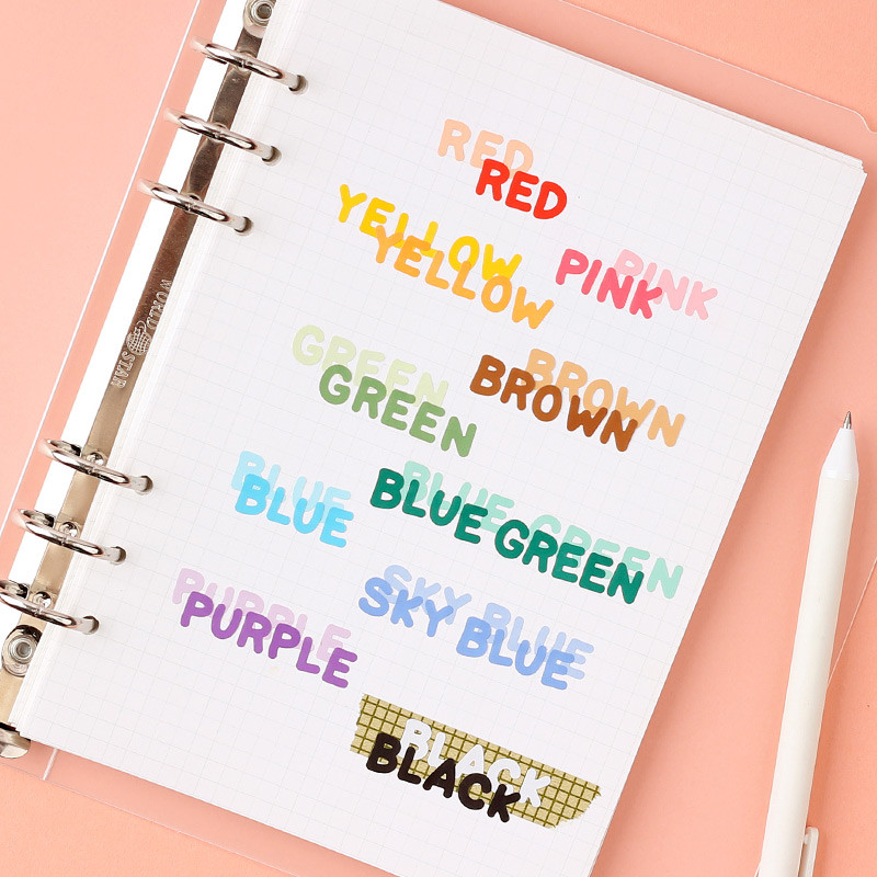 10 colors - Alphabet upper case craft decoration sticker 10 colors set