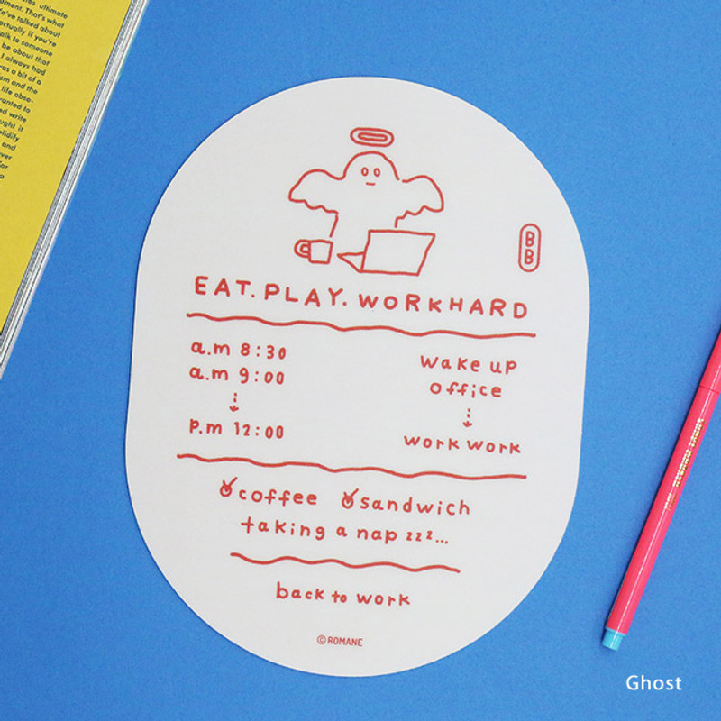 Ghost - ROMANE Brunch Brother desk mouse pad