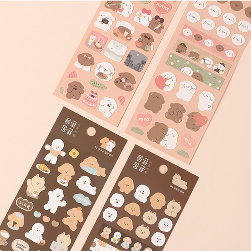 Dash And Dot Mongle Mongle removable sticker seal Dash And Dot Mongle Mongle removable sticker seal