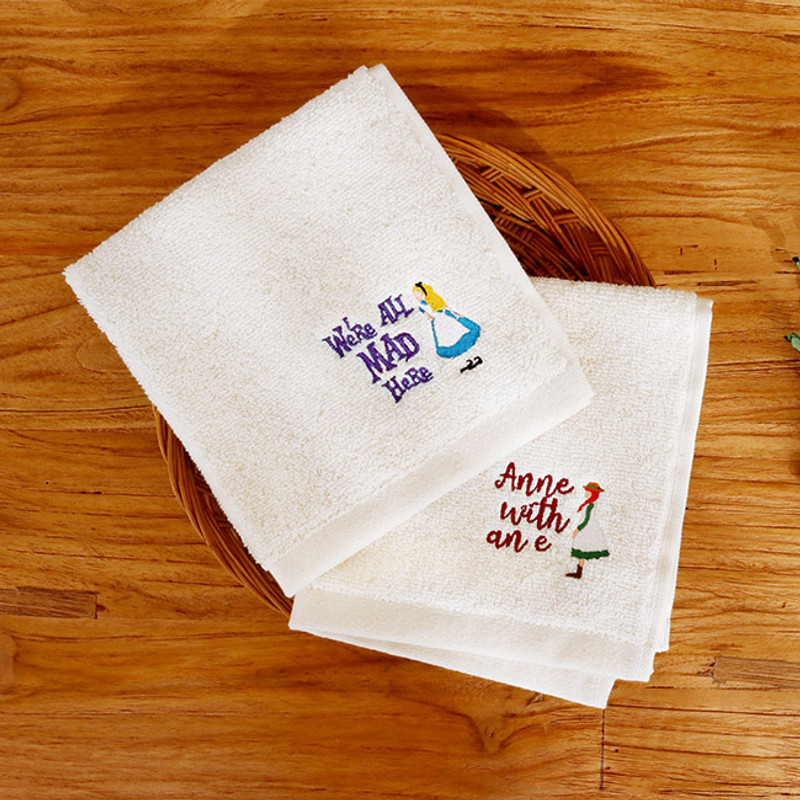  Bookfriends Anne and Alice hanging tie towel gift package