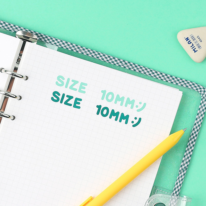 Each sticker size - Alphabet upper case letter craft decoration sticker