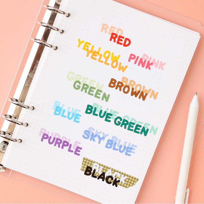 10 colors - Wanna This Number letter craft decoration sticker