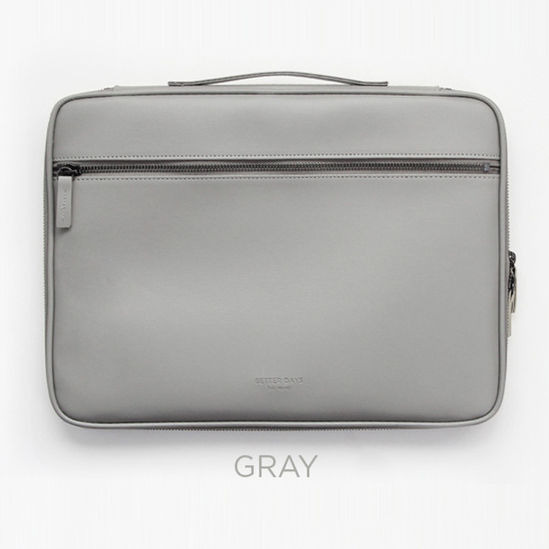 Gray - GMZ The Memo 13 inches laptop PC sleeve pouch case Gray - GMZ The Memo 13 inches laptop PC sleeve pouch case