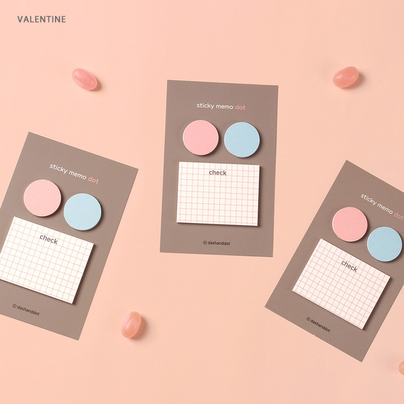 Valentine - Dash and Dot And dots memo notes sticky notepad ver3 Valentine - Dash and Dot And dots memo notes sticky notepad ver3