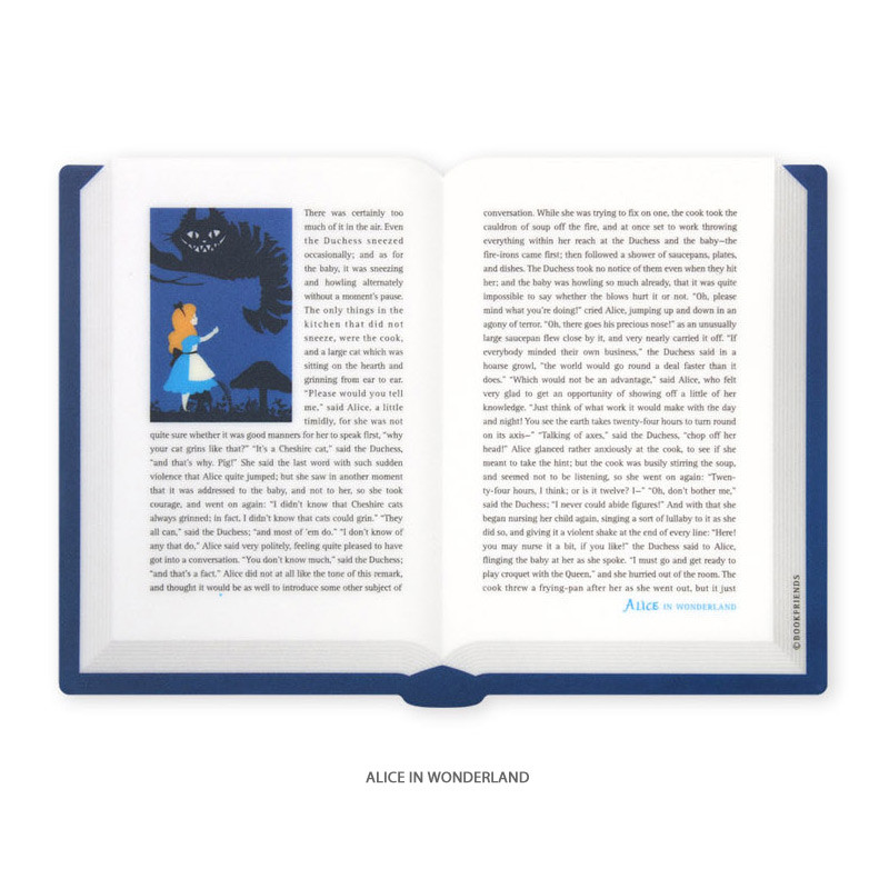 Alice in wonderland - Bookfriends World literature open book mouse pad