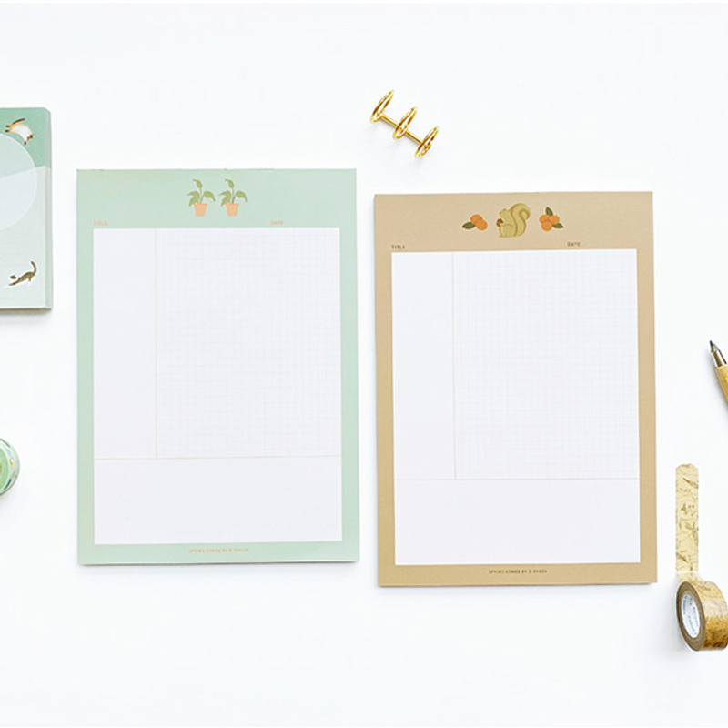 O-CHECK Vertical B5 Cornell study notes grid notepad O-CHECK Vertical B5 Cornell study notes grid notepad