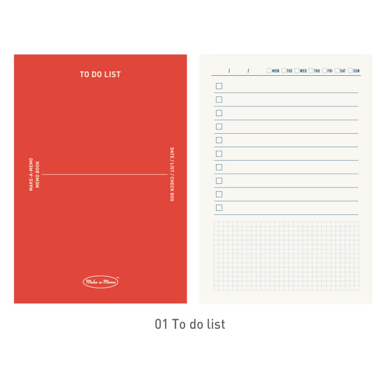 01 To do list - PAPERIAN Make a memo A6 notebook 01 To do list - PAPERIAN Make a memo A6 notebook