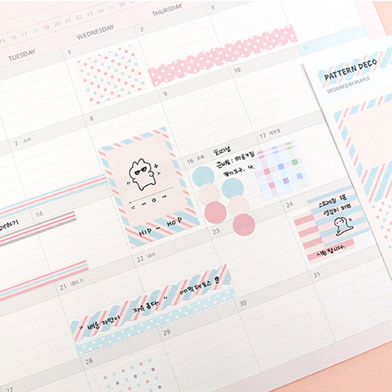 Usage example - PLEPLE Pattern paper deco sticker set Usage example - PLEPLE Pattern paper deco sticker set