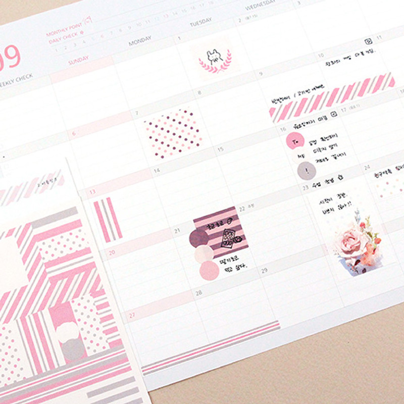 Usage example - PLEPLE Pattern paper deco sticker set Usage example - PLEPLE Pattern paper deco sticker set