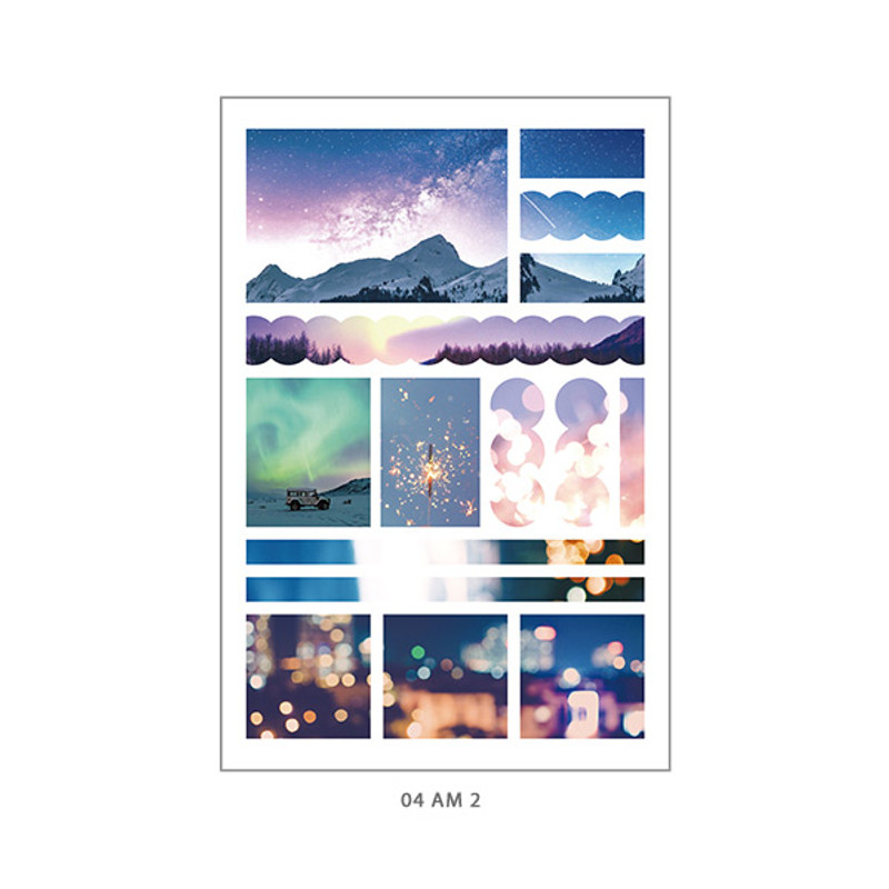 04 AM2 - PLEPLE Mood deco photo paper sticker set