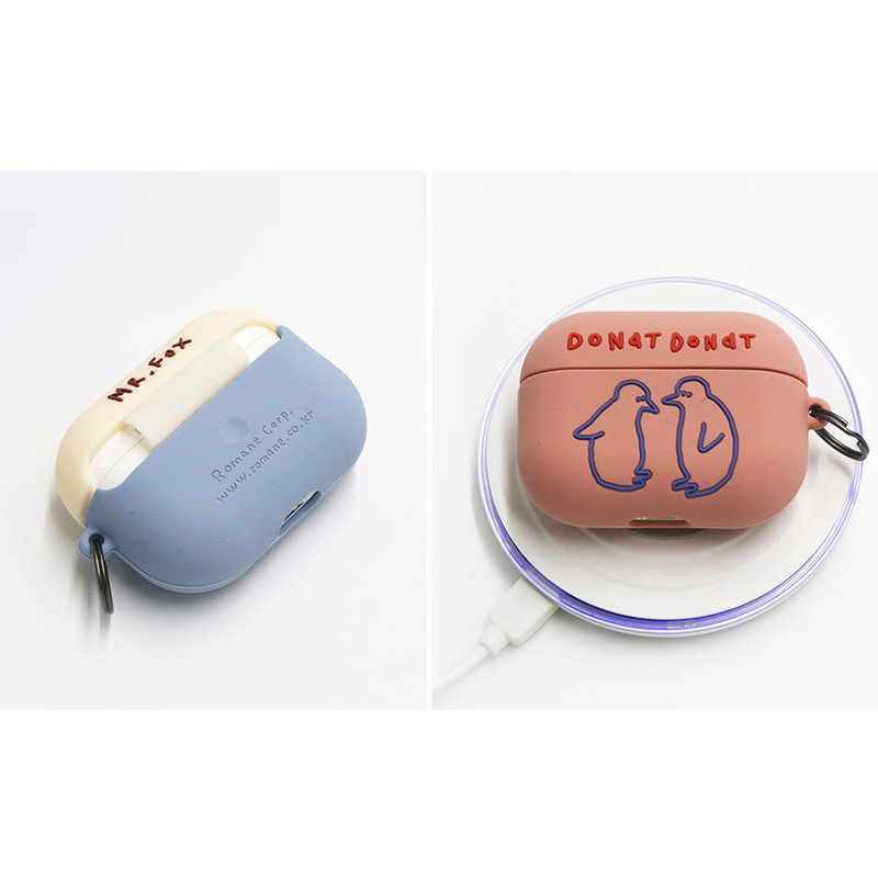 Wireless charging  - ROMANE Donat Donat wild AirPods Pro silicone case cover