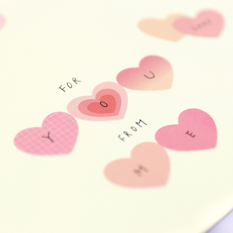 Usage example -PAPERIAN Color palette Heart deco sticker set Usage example -PAPERIAN Color palette Heart deco sticker set