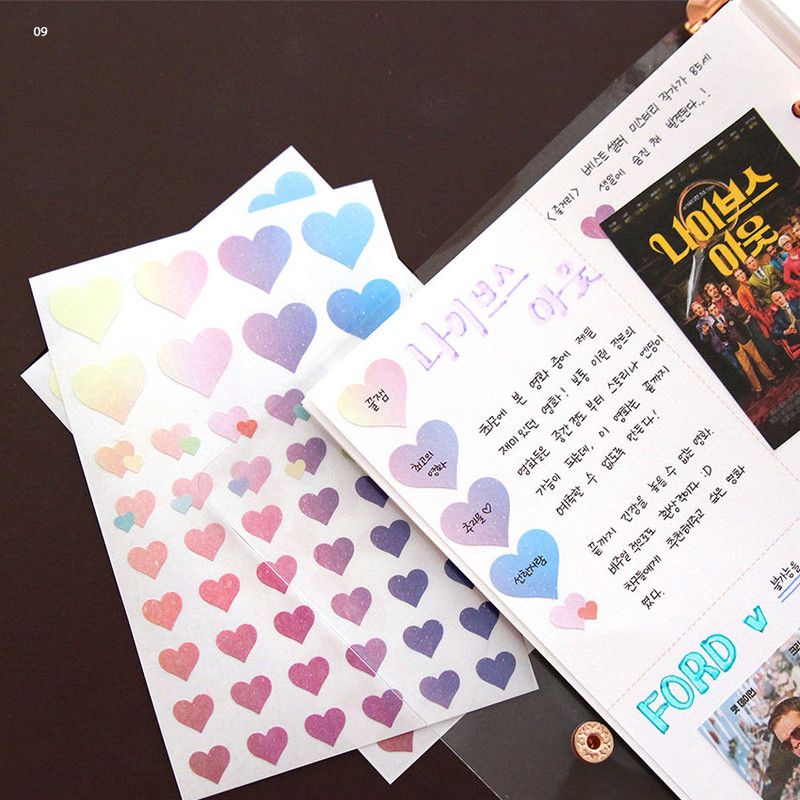 09 - PLEPLE Love in Life paper deco sticker 2 sheets 09 - PLEPLE Love in Life paper deco sticker 2 sheets