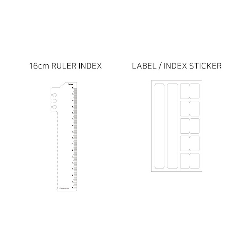 Comes with ruler and index stickers - Bookfriends World literature A5 20 ring binder with 60 sheets
