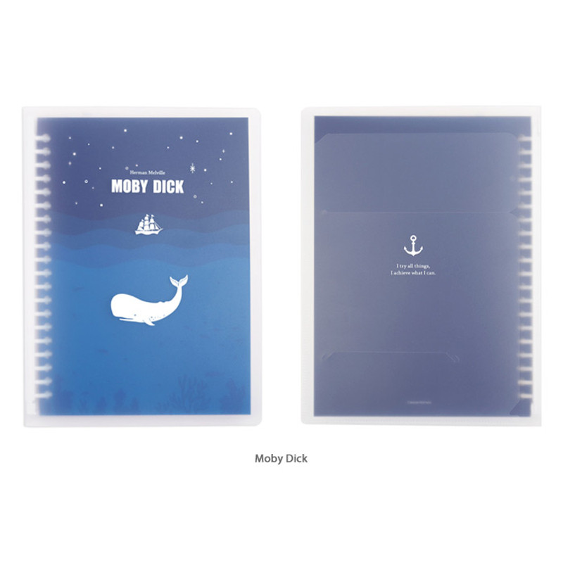 Moby Dick - Bookfriends World literature A5 20 ring binder with 60 sheets