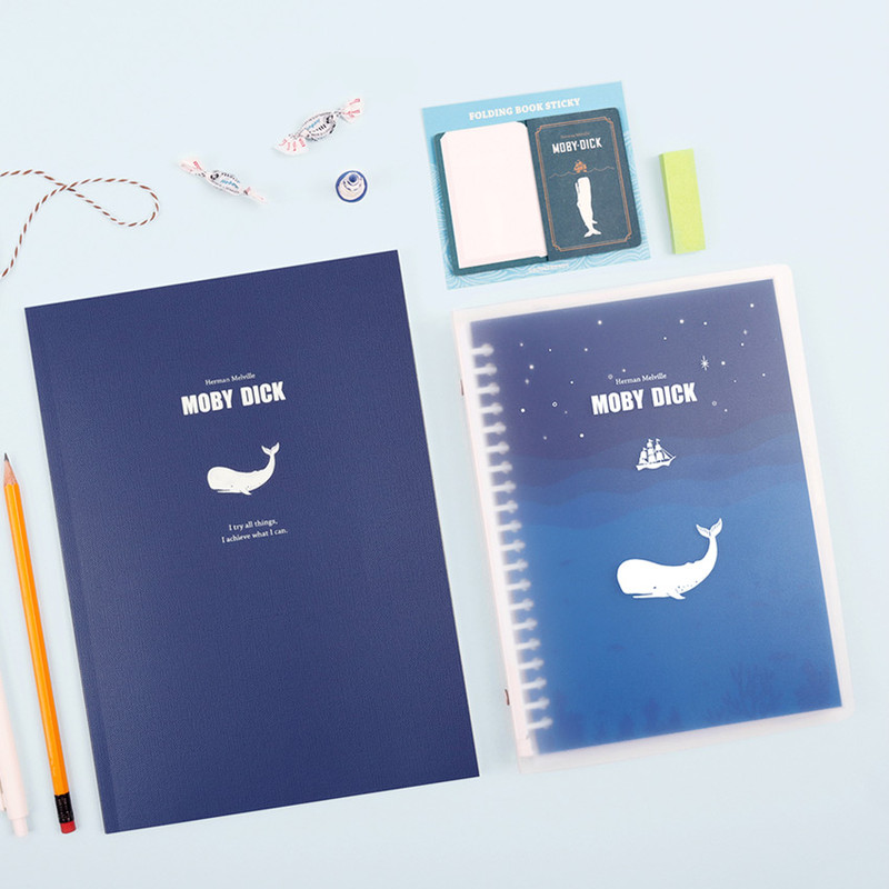 Moby dick - Bookfriends World literature A5 20 ring binder with 60 sheets