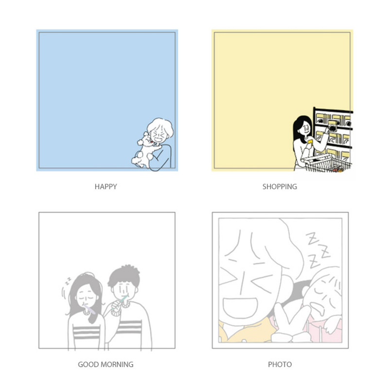 Option - DESIGN GOMGOM My You illustration memo notepads Option - DESIGN GOMGOM My You illustration memo notepads