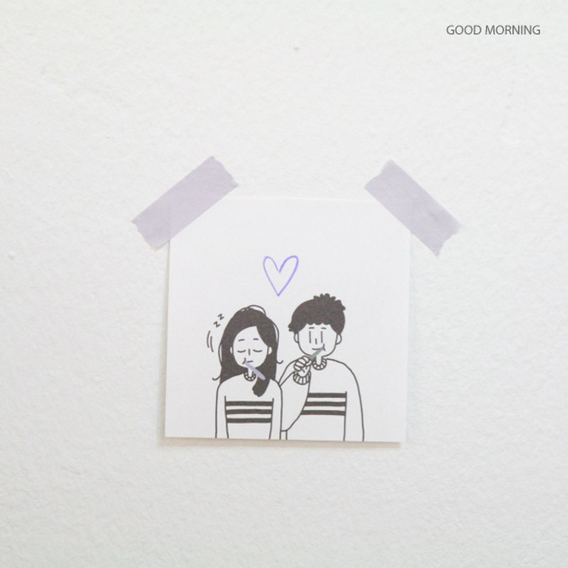 Good Morning - DESIGN GOMGOM My You illustration memo notepads Good Morning - DESIGN GOMGOM My You illustration memo notepads