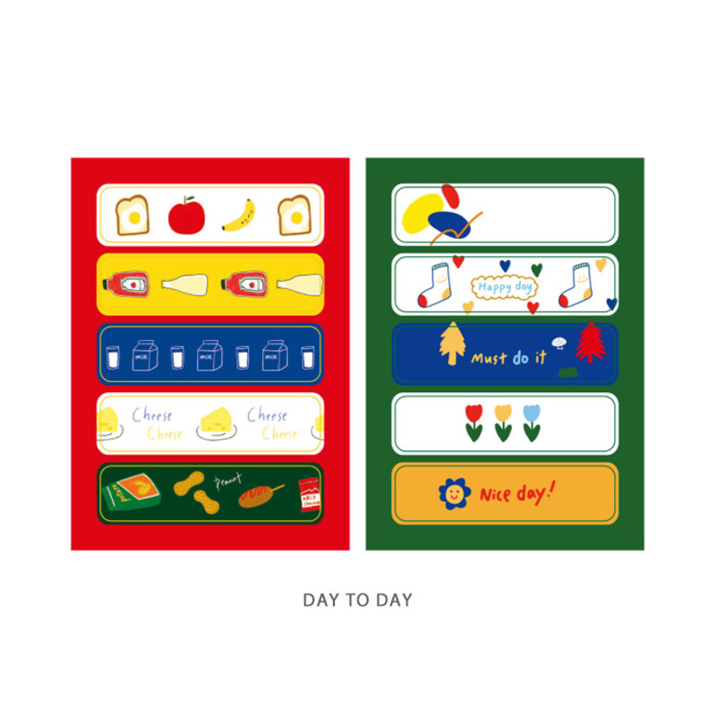 Day to Day - DESIGN GOMGOM Cute masking deco sticker seal