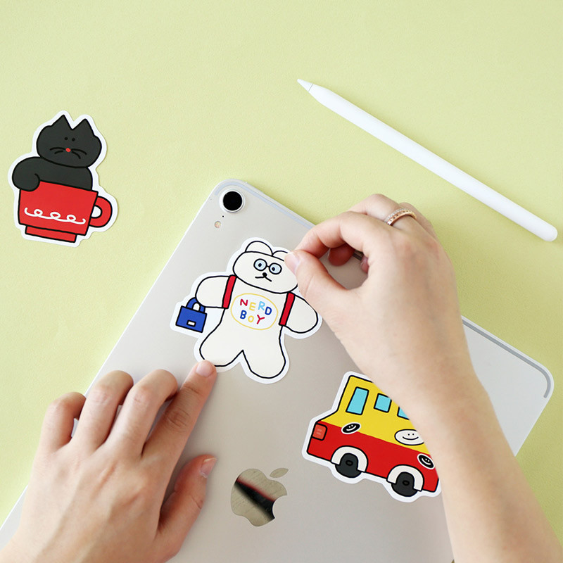 Usage example - ROMANE Donat Donat removable deco sticker pack Usage example - ROMANE Donat Donat removable deco sticker pack