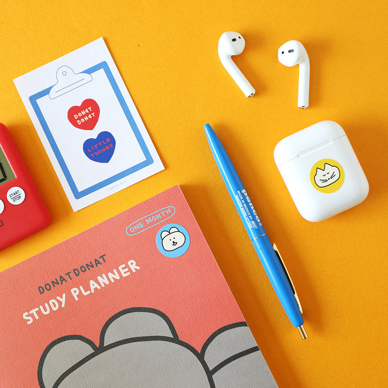 Usage example - ROMANE Donat Donat removable deco sticker pack Usage example - ROMANE Donat Donat removable deco sticker pack