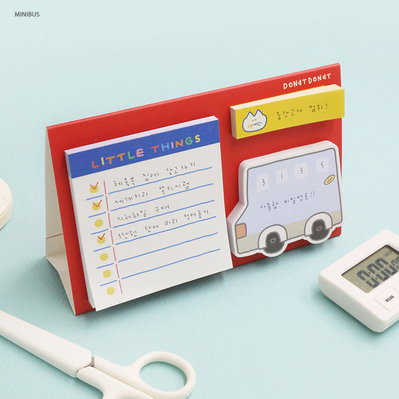Mini bus - ROMANE Donat Donat sticky memo notepad set Mini bus - ROMANE Donat Donat sticky memo notepad set