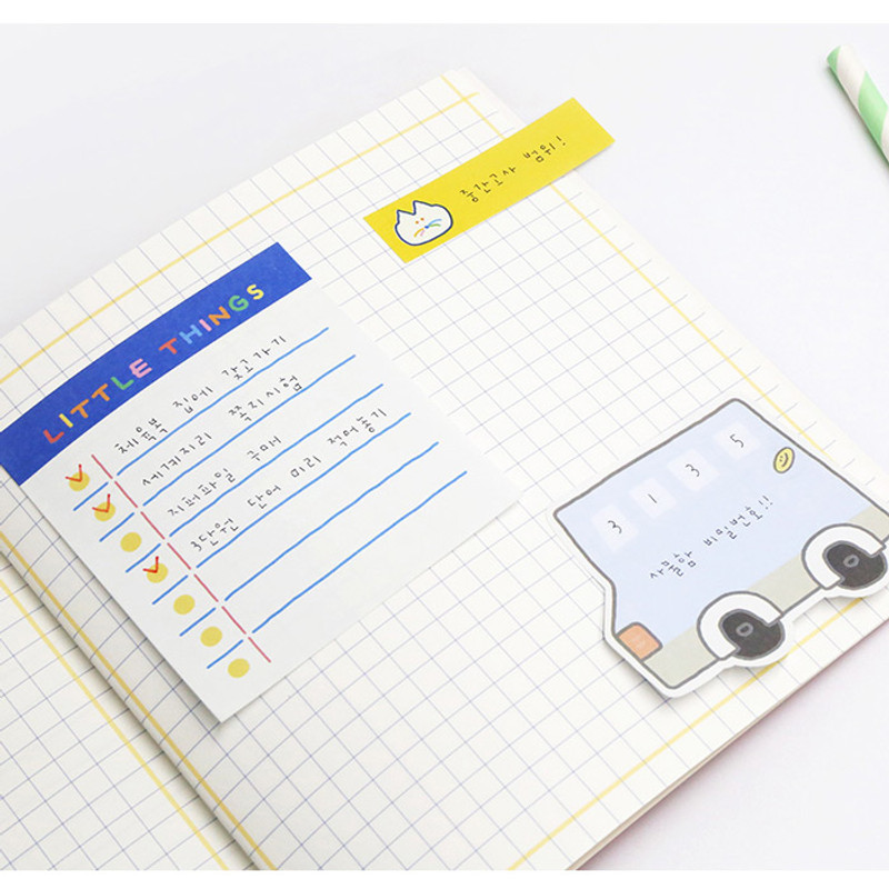 Usage example - ROMANE Donat Donat sticky memo notepad set Usage example - ROMANE Donat Donat sticky memo notepad set