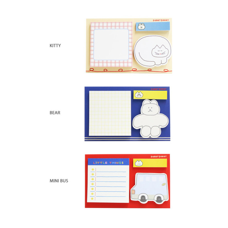 Option - ROMANE Donat Donat sticky memo notepad set Option - ROMANE Donat Donat sticky memo notepad set