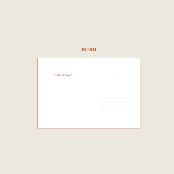 Intro - DESIGN GOMGOM Seize the day dateless weekly planner 