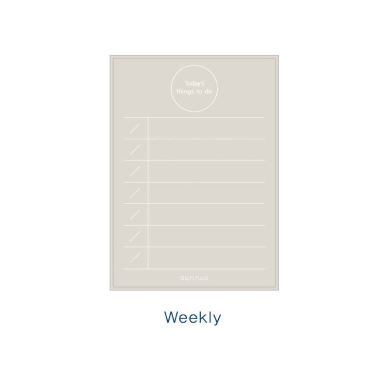 Weekly - Today's things to do large memo checklist planner notepad Weekly - Today's things to do large memo checklist planner notepad