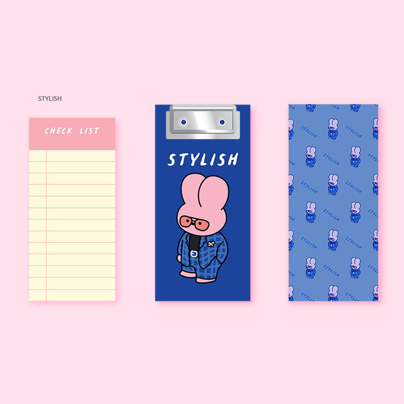 Stylish - Reeli clipboard memo holder with checklist notepad