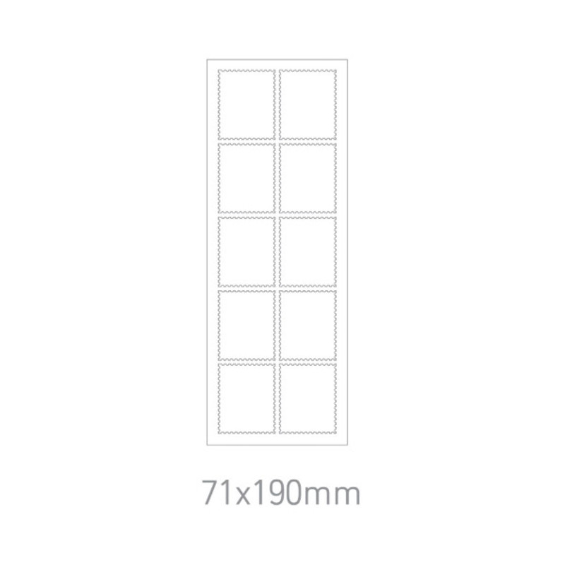 Size - DESIGN GOMGOM Common days post stamp adhesive sticker sheet