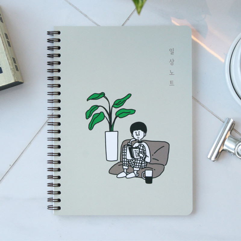 DESIGN GOMGOM Common days spiral bound lined notebook