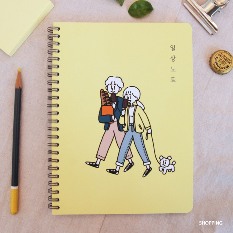 Shopping - DESIGN GOMGOM Common days spiral bound lined notebook