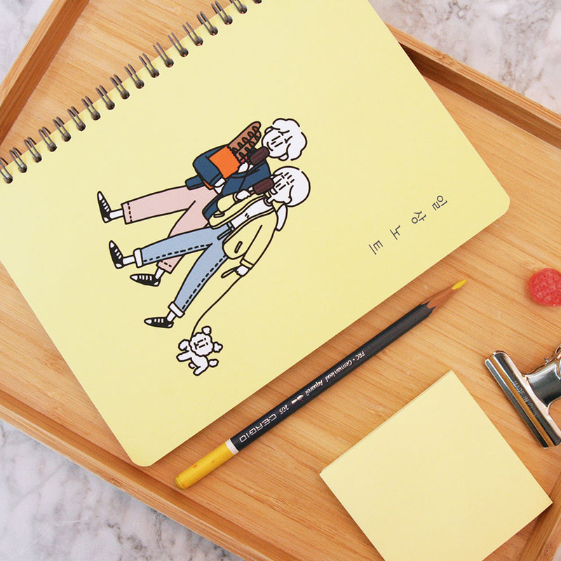 DESIGN GOMGOM Common days spiral bound lined notebook