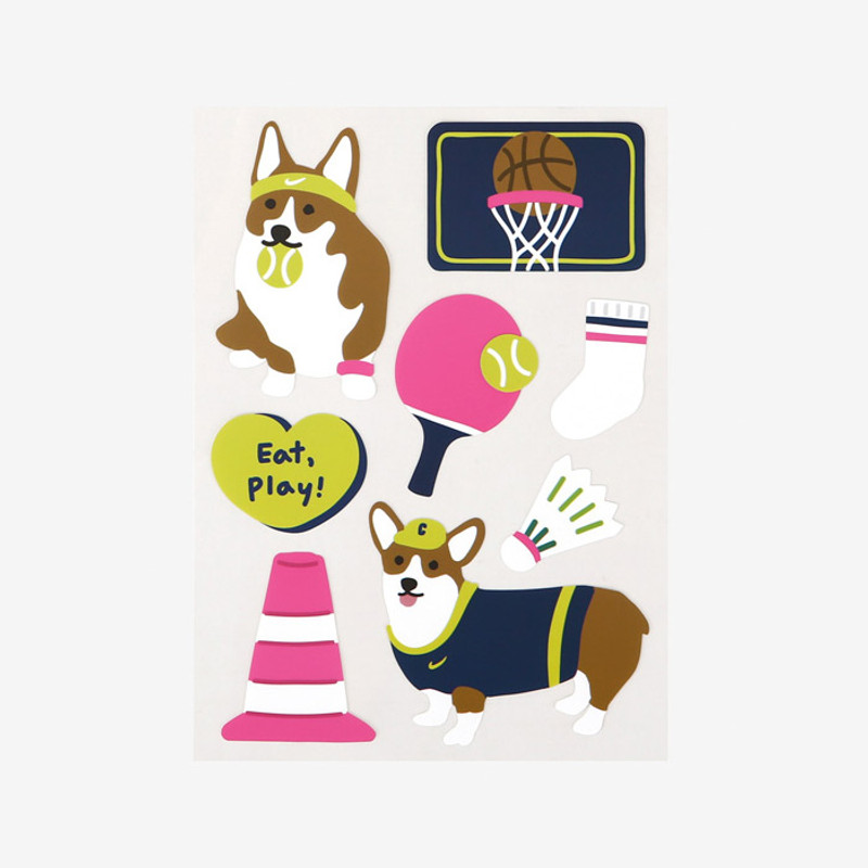 Dailylike Welsh corgi removable paper deco sticker Dailylike Welsh corgi removable paper deco sticker