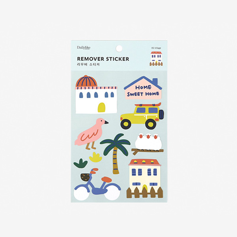 Package of Dailylike Village removable paper deco sticker