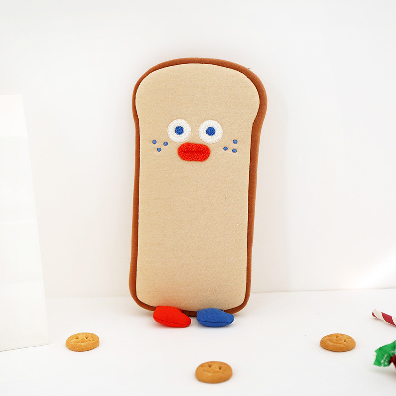 ROMANE Run toast cotton zipper pencil case ROMANE Run toast cotton zipper pencil case