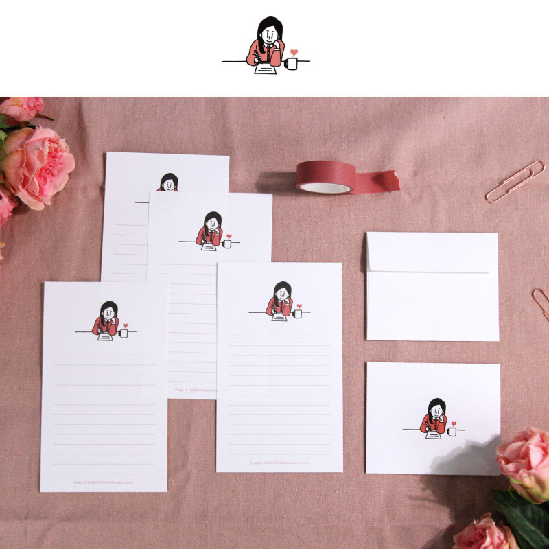 Letter - DESIGN GOMGOM My You small letter and envelope set Letter - DESIGN GOMGOM My You small letter and envelope set