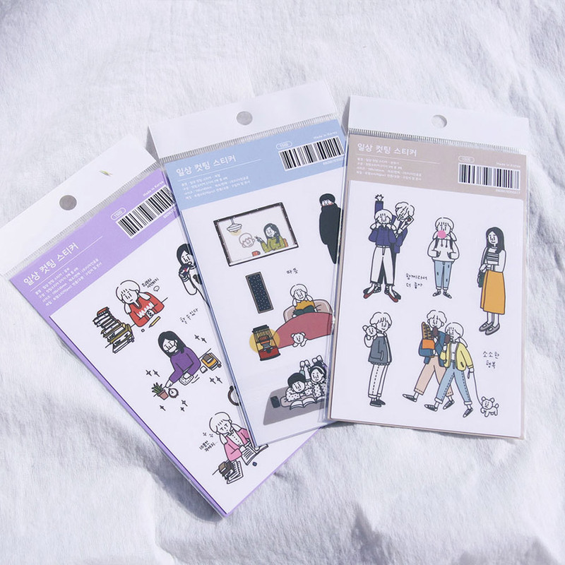 DESIGN GOMGOM Common days self cute sticker sheets set