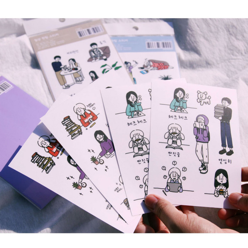 DESIGN GOMGOM Common days self cute sticker sheets set